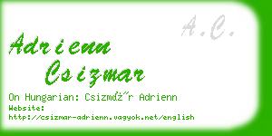 adrienn csizmar business card